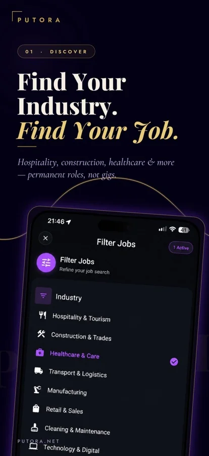 Putora discovery preview published in the App Store listing